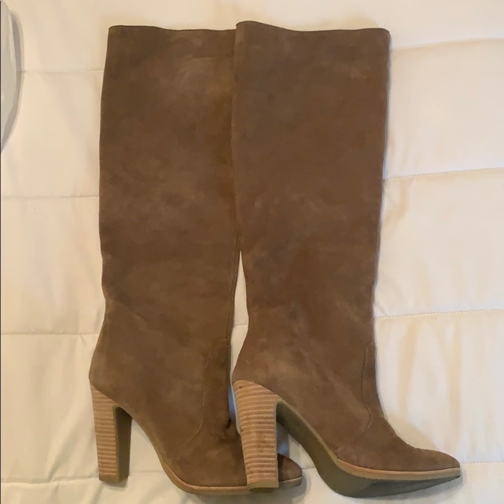 Dolce Vita Celine Knee High Stacked Heel Boots